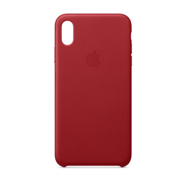 Apple iPhone XS Max Leder Case, (PRODUCT)RED