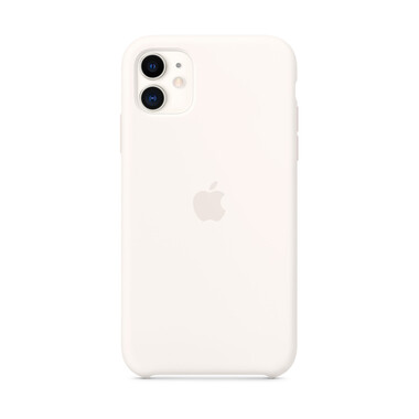 Apple iPhone 11 Silikon Case, weiß