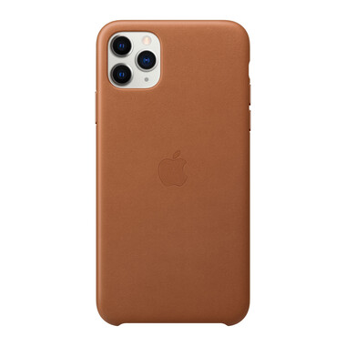 Apple iPhone 11 Pro Max Leder Case, sattelbraun