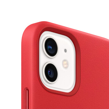 Apple iPhone 12/ 12 Pro Leder Case mit MagSafe, (PRODUCT)RED&gt;