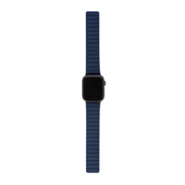 Decoded 42/44/45/49 mm Silikonarmband mit Magnetverschluss für Apple Watch Series 2/3/4/5/6/7/8/SE/SE2, blau&gt;
