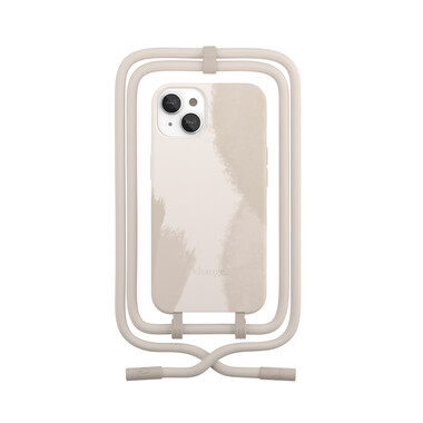 Woodcessories Change Case Batik für iPhone 13 mini, creme weiß&gt;