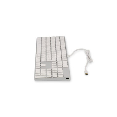 LMP kabelgebundene USB-C Tastatur deutsch, silber