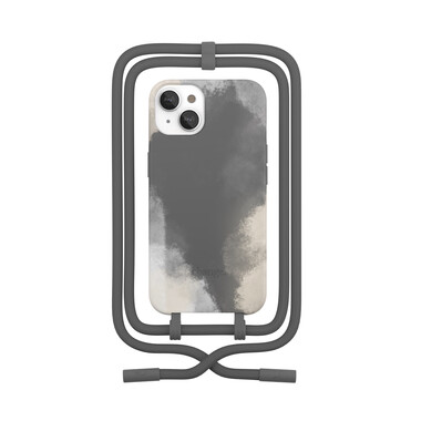 Woodcessories Change Case Batik für iPhone 13, grau&gt;