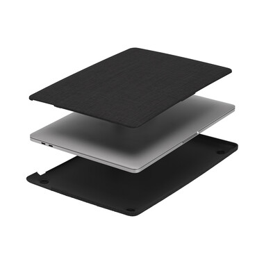 Incase Textured Hardshell in Woolenex für MacBook Pro 13&quot; - Thunderbolt 3 (USB-C,2020), graphite