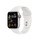 Apple Watch SE GPS + Cellular, Aluminium silber, 40 mm mit Sportarmband, weiß&gt;
