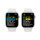 Apple Watch Series 8 GPS + Cellular, Aluminium silber, 45mm mit Sportarmband, weiß&gt;
