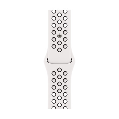 Apple Watch 42/44/45mm, Nike Sportarmband, weiß/schwarz