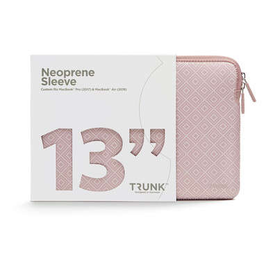 Trunk Neopren Sleeve für MacBook Air/MacBook Pro 13&quot;, Rose Rhombe