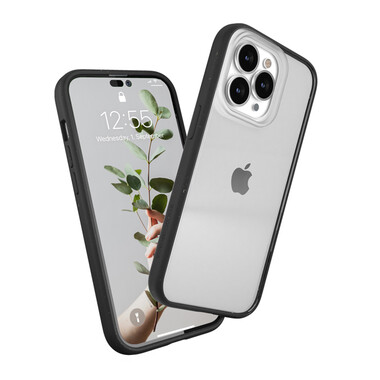 Woodcessories Clear Case für iPhone 14 Pro Max, schwarz