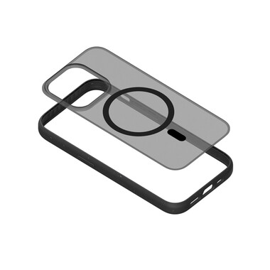 Woodcessories Clear Case Magsafe für iPhone 14 Pro, schwarz