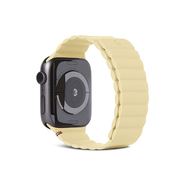 Decoded 38/40/41 mm Silikonarmband mit Magnetverschluss für Apple Watch Series 2/3/4/5/6/7/8/SE/SE2, beige