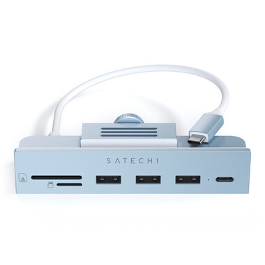 Satechi USB-C Clamp Hub für iMac 24&quot;, blau