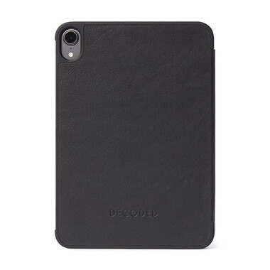 Decoded Leder Slim Cover für iPad mini (6.Gen.), schwarz