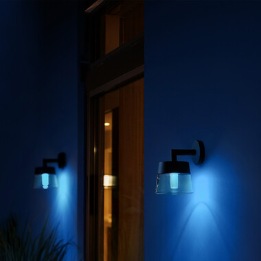 Philips Hue White &amp; Color Ambiance Attract Wandleuchte 600lm, schwarz