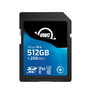 OWC Atlas Pro SDXC UHS-II V60 Media Card, 256GB