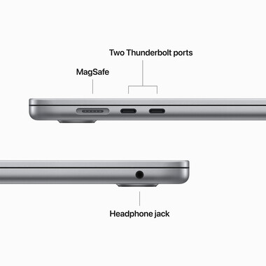 MacBook Air 15&quot; M2 Chip 8-Core CPU und 10-Core GPU, 8GB, 512GB SSD, space grau&gt;