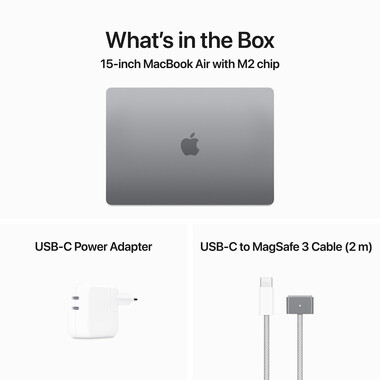 MacBook Air 15&quot; M2 Chip 8-Core CPU und 10-Core GPU, 8GB, 512GB SSD, space grau&gt;