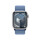 Apple Watch Series 9 GPS + Cellular, Aluminium silber, 41mm mit Sport Loop, winterblau
