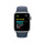 Apple Watch SE GPS, Aluminum silber, 40mm mit Sportarmband, sturmblau - S/M