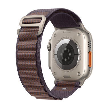 Apple Watch Ultra 2 GPS + Cellular, Titan, 49mm Alpinarmband, small, indigo