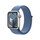 Apple Watch Series 9 GPS + Cellular, Aluminium silber, 41mm mit Sport Loop, winterblau