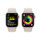 Apple Watch Series 9 GPS + Cellular, Aluminium polarstern, 41mm mit Sportarmband, polarstern - S/M