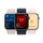 Apple Watch Series 9 GPS + Cellular, Aluminium silber, 41mm mit Sportarmband, sturmblau - M/L