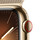 Apple Watch Series 9 GPS + Cellular, Edelstahl gold, 41mm mit Milanaise Armband, gold