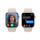 Apple Watch Series 9 GPS + Cellular, Aluminium polarstern, 45mm mit Sportarmband, polarstern - S/M