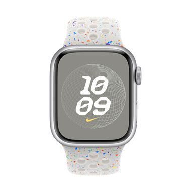 Apple Watch 41mm Nike Sportarmband, Pure Platinum, M/L