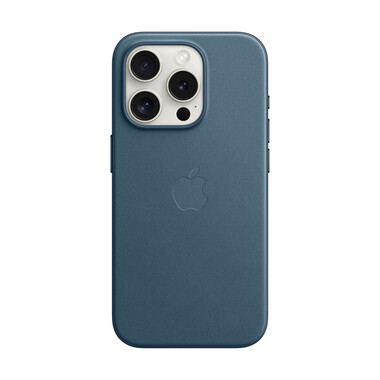 Apple iPhone 15 Pro Feingewebe Case mit MagSafe, pazifikblau