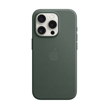 Apple iPhone 15 Pro Feingewebe Case mit MagSafe, immergrün