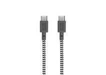 Native Union FAST GAN Ladegerät 30W USB-C auf USB-C Kabel Bundle, zebra/weiss