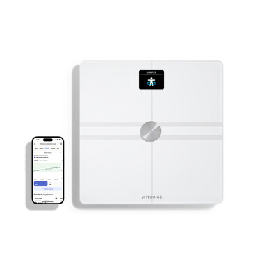 Withings Body Comp WLAN-Körperwaage, weiß