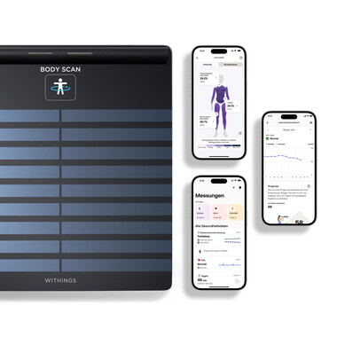 Withings Body Scan vernetzte Gesundheitsstation, schwarz