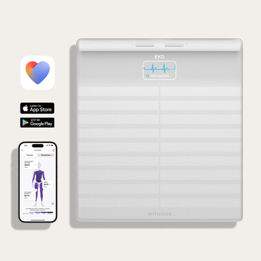 Withings Body Scan vernetzte Gesundheitsstation, weiß