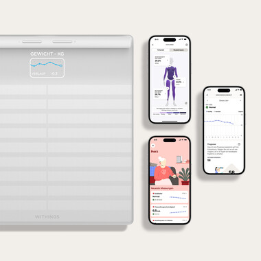Withings Body Scan vernetzte Gesundheitsstation, weiß