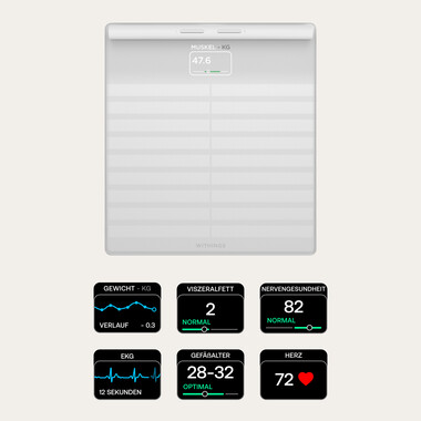 Withings Body Scan vernetzte Gesundheitsstation, weiß