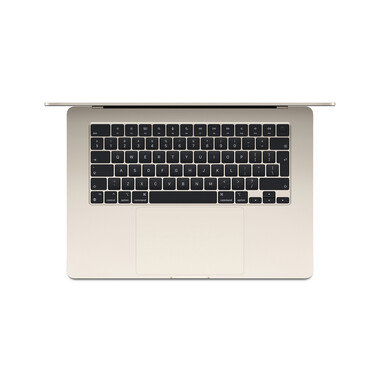 MacBook Air 15&quot; M3 Chip 8-Core CPU und 10-Core GPU, 8GB, 256GB SSD, polarstern&gt;