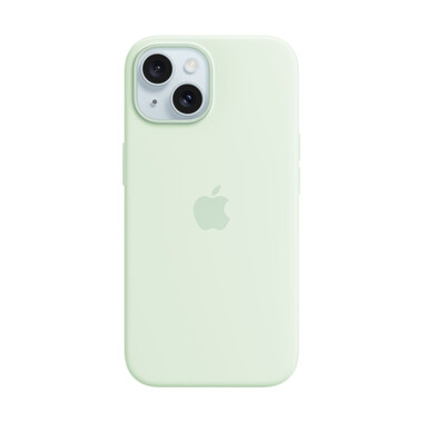 Apple iPhone 15 Silikon Case mit MagSafe, grün