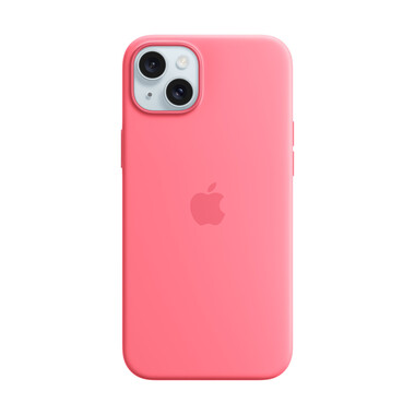 Apple iPhone 15 Plus Silikon Case mit MagSafe, pink