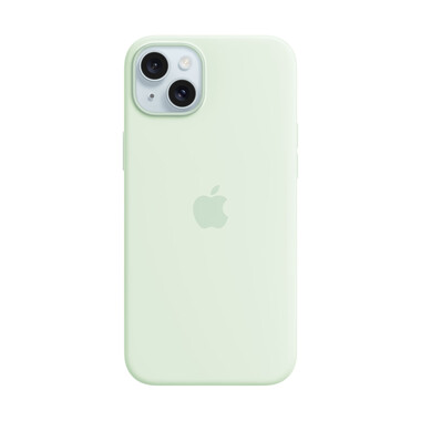 Apple iPhone 15 Plus Silikon Case mit MagSafe,grün