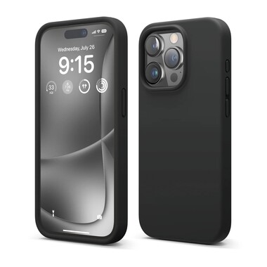 ELAGO Silicon Case iPhone 15 Pro Max - Black