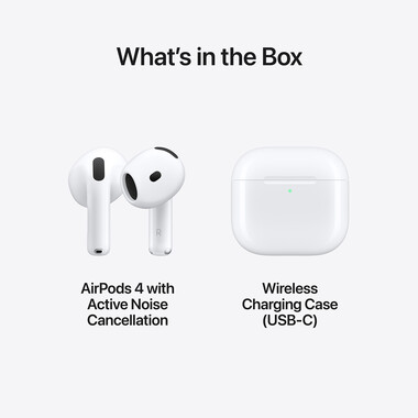 Apple AirPods 4 mit aktiver Geräuschunterdrückung