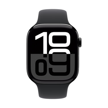 Apple Watch 46mm Sportarmband, schwarz - S/M