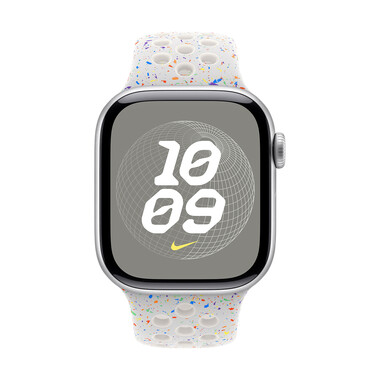 Apple Watch 42mm Nike Sportarmband, pure platinum - M/L