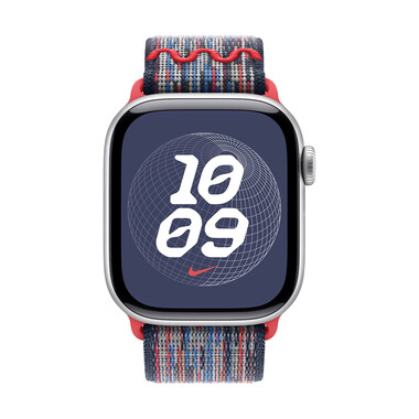 Apple Watch 42mm Nike Sport Loop, blau/rot