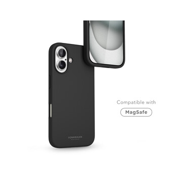 Vonmählen Silikon-Case für iPhone 16, schwarz