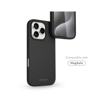 Vonmählen Silikon-Case für iPhone 16 Pro Max, schwarz